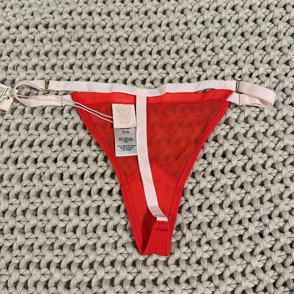 We are HAH 2 A T String panty blood orange O/S - Picture 4 of 5